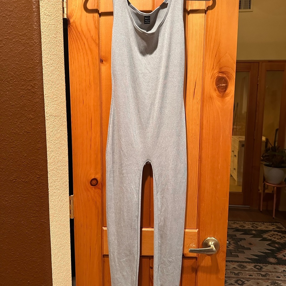 Gray Sleeveless Jumpsuit